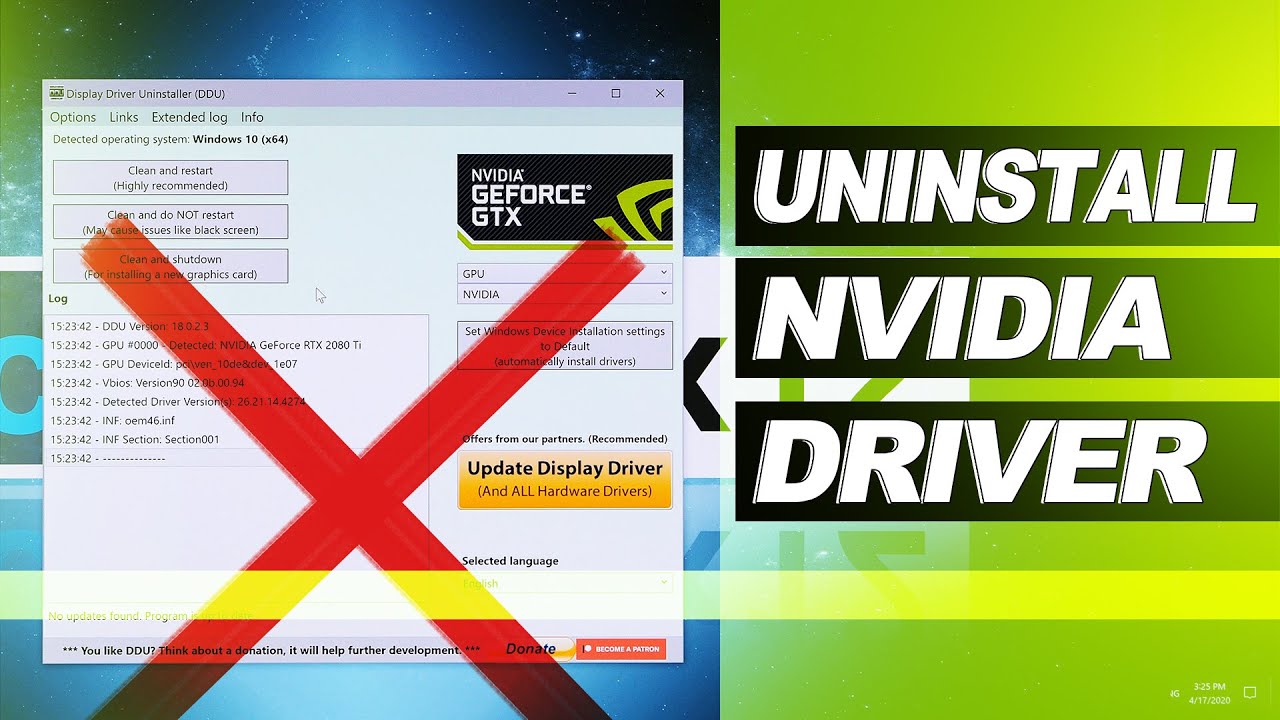 How Do I Uninstall Nvidia Drivers