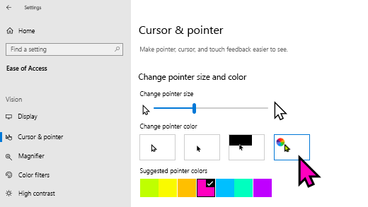 How to Change Mouse Cursor Color