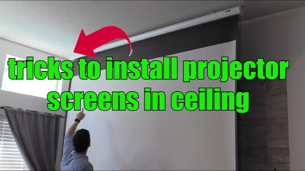 How to Hang a Projector Screen