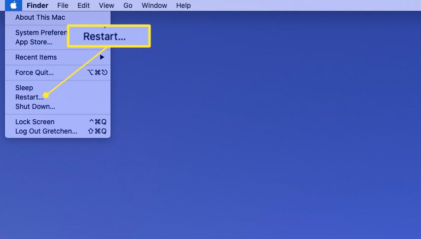 How to Restart Mac Laptop
