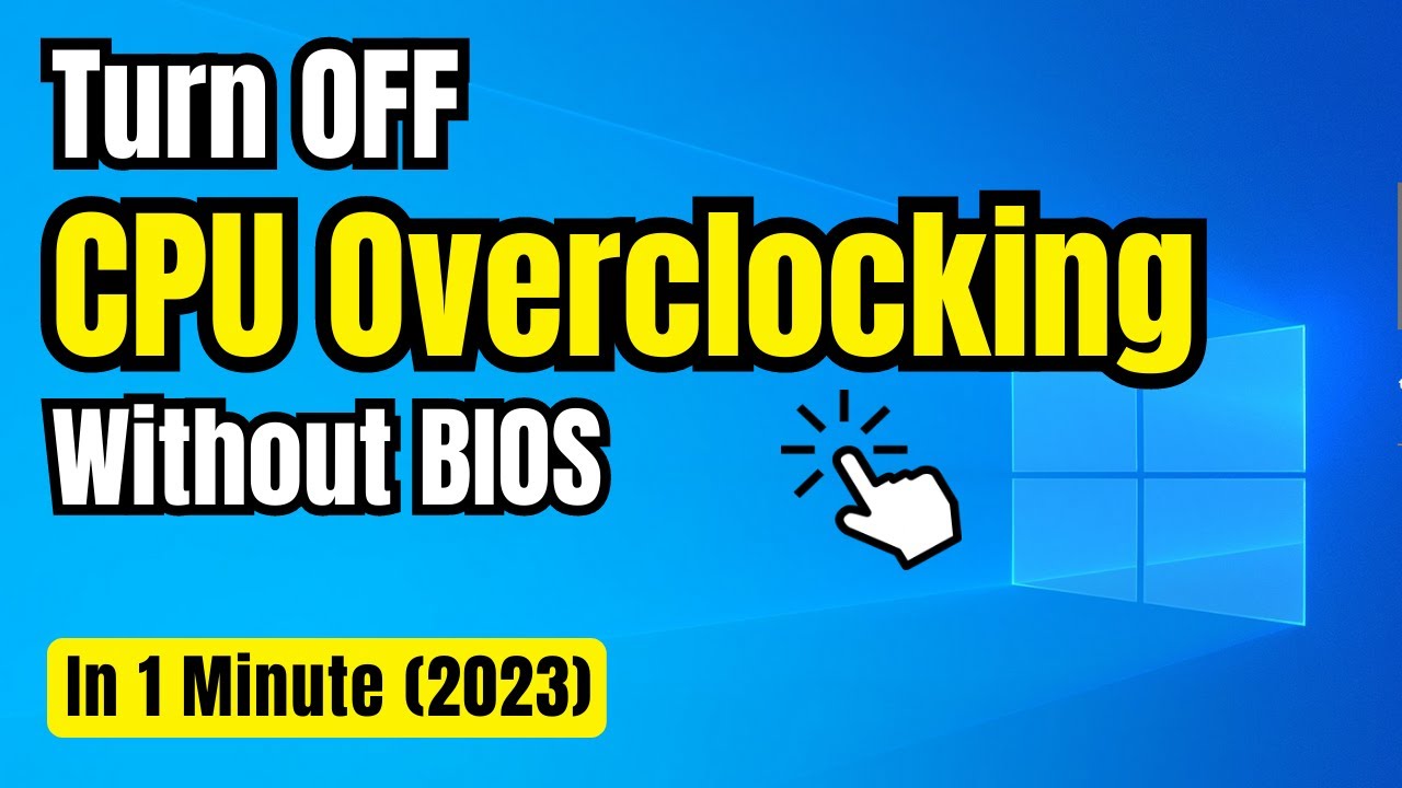 How to Stop Overclocking Cpu