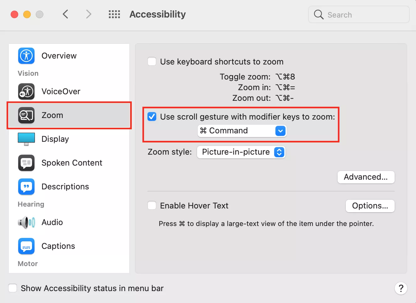 How to Zoom in on Mac Mouse