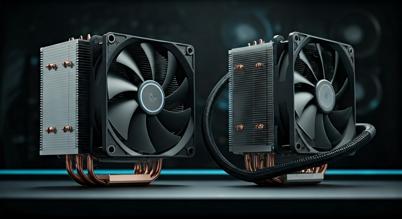 Air and liquid CPU coolers compared