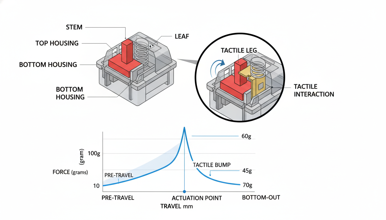 Infographic: Deconstructing the Tactile Bump: What Makes a Switch 'Tactile'?