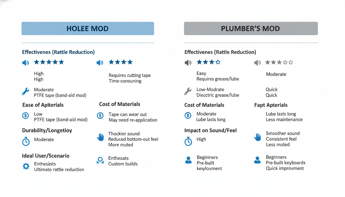 Infographic: Holee Mod vs. Plumber's Mod: A Direct Comparison on Key Metrics